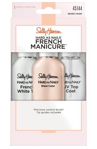 Best French Manicure Kits: Sally Hansen Hard as Nails French Manicure in Nearly Nude
