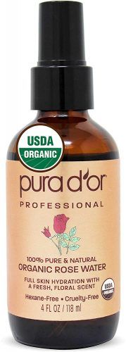 PURA D’OR USDA Organic Rose Water Toner