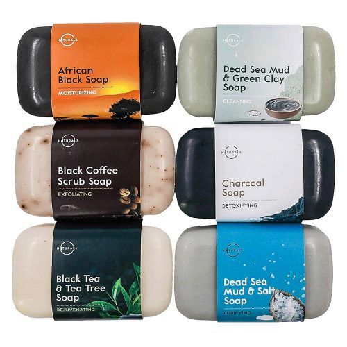 O Naturals 6-Piece Black Bar Soap Collection